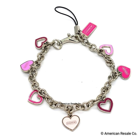 Coach Accessories - COACH Multi Heart Purse Handbag Bracelet Lanyard Keychain Fob Purse Charm